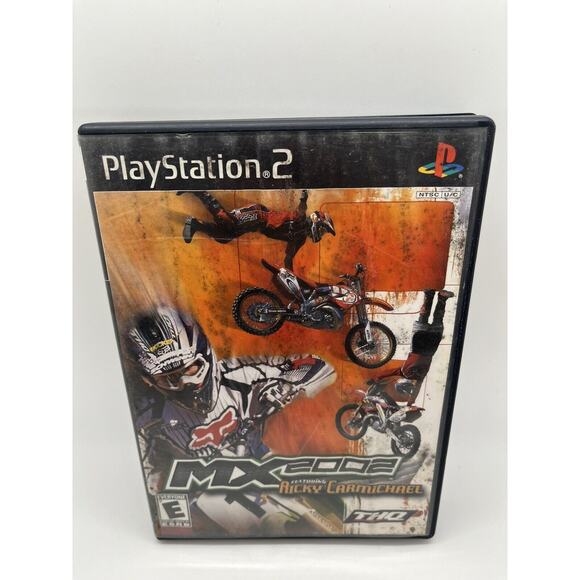 MX 2002 Featuring Ricky Carmichael PS2 PlayStation 2 - Game & Case - Tested - Picture 1 of 4